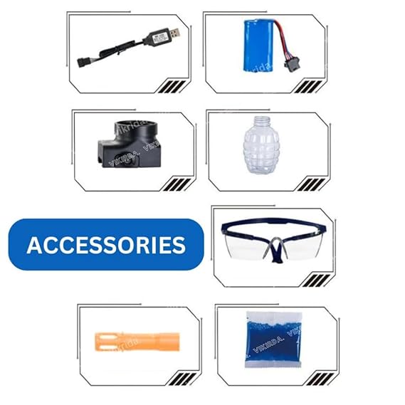 VikriDA Gel Ball Blaster Gun & Foam Blaster for Outdoor Activities Shooting Time with Gel Ball for Adult Original Airsoft Gun Automatic