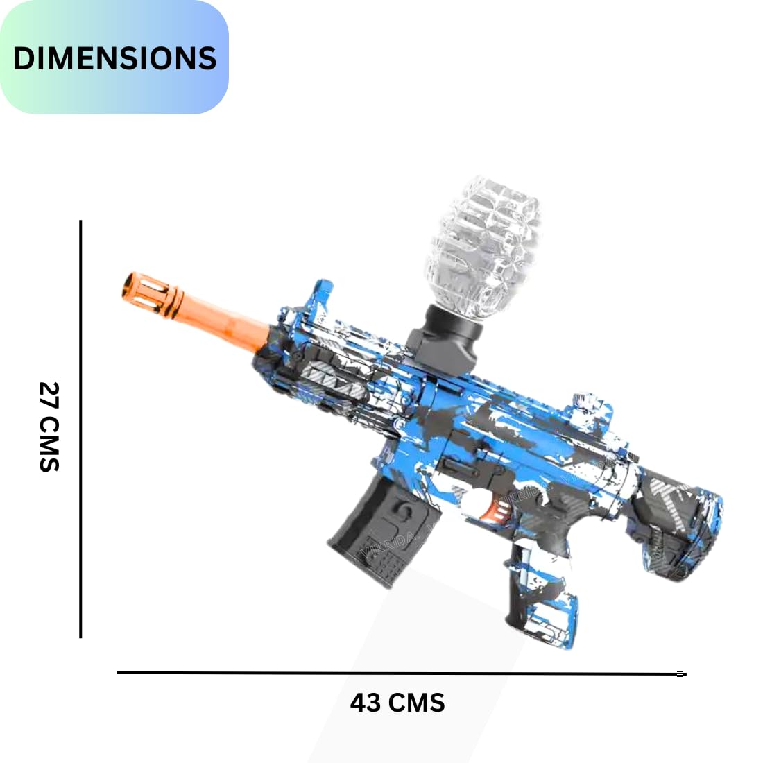 VikriDA Gel Ball Blaster Gun & Foam Blaster for Outdoor Activities Shooting Time with Gel Ball for Adult Original Airsoft Gun Automatic