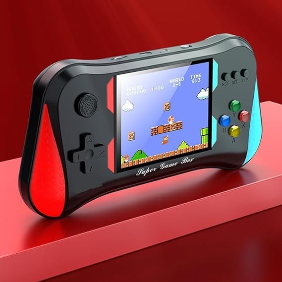 VikriDA Video Games for Kids 500 in 1 Joystick Controller Gamepad Video Game| Wireless Controller TV Attachable Video Player - Black