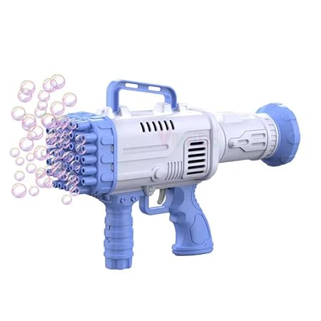 VikriDA 36-Hole Electric Bubbles Gun For Toddlers Toys,Gatling Bubble Machine Outdoor & Indoor Toys For Boys And Girls I Bubble Gun For Kids Multicolor (Note:- Use Only New Batteries), Family