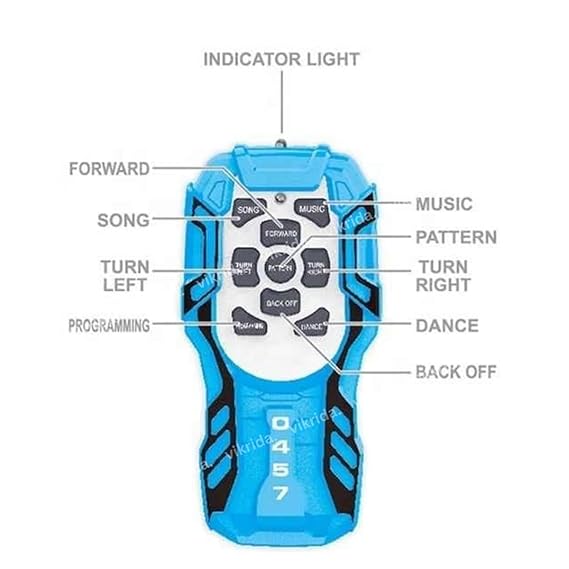 VikriDA RC Robot Remote Control Soccer Game (SoccerBot) for Kids, Football Toys for Boys & Girls USB Rechargeable - Blue