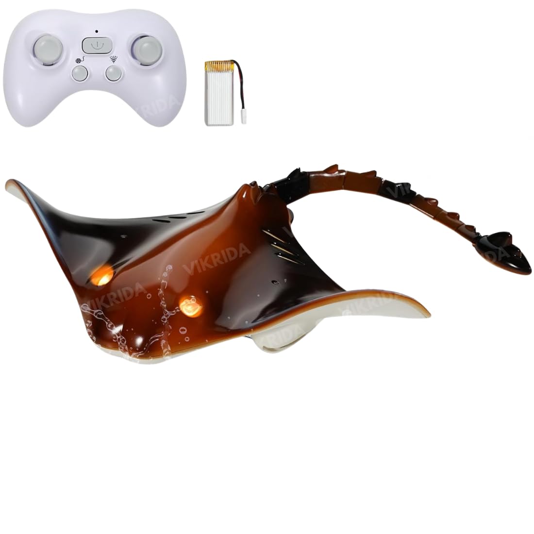 VikriDa RC Swimming Stingray Fish – Remote Control Swimming Fish Toy