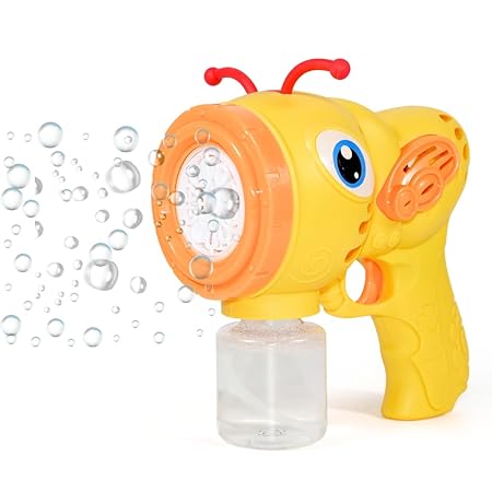 VikriDa Automatic Yellow Space Bubble Gun