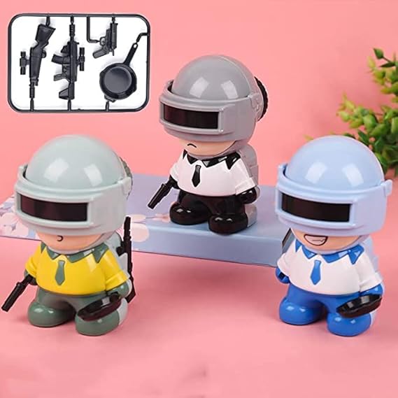 Vikrida Manual Pubg Shaped Pencil Sharpener for Kids and Artists, Table Sharpener Machine, Handheld Manual Pencil Sharpener for Pencils (Set of 1 - Random Color)