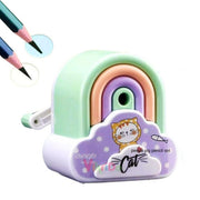 VikriDa Cute Rainbow Manual Pencil Sharpener