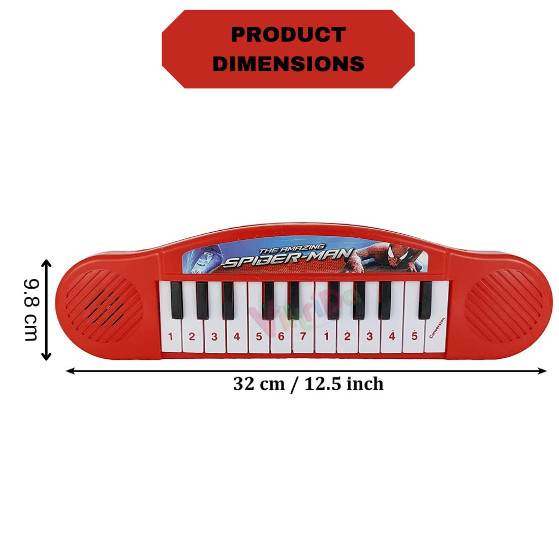 Vikrida Electronic Organ Piano for Kids, Color & Design May Vary as per Availability, Yellow