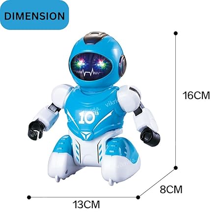VikriDA RC Robot Remote Control Soccer Game for Kids Tackle, Dribble & Shoot Football Toys for Boys & Girls USB Rechargeable- Robot