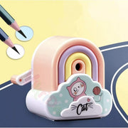 VikriDa Cute Rainbow Manual Pencil Sharpener