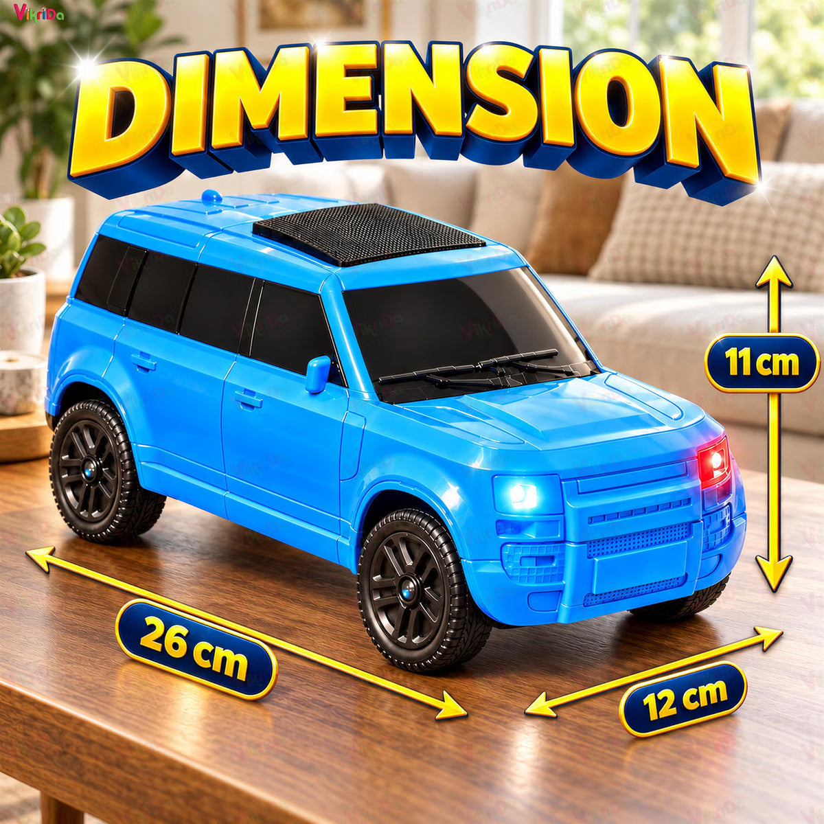 VikriDa Car Shape Bluetooth Speaker