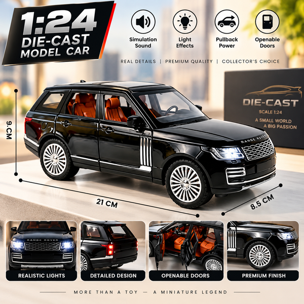 VikriDA Range Rover Diecast Car Black