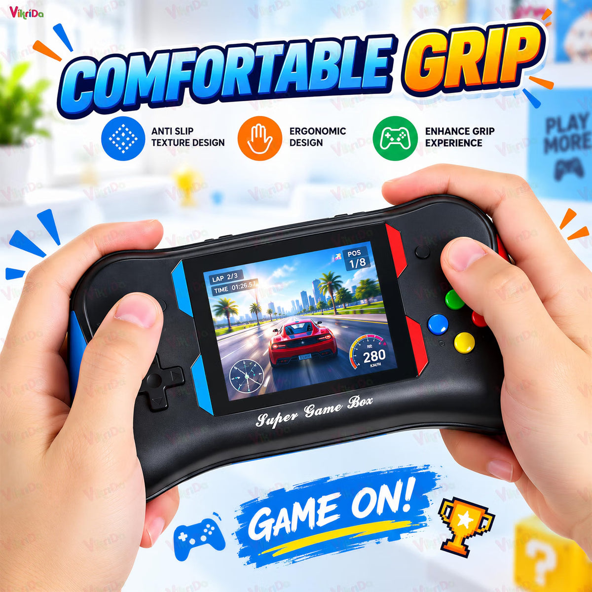 500-in-1 Retro Handheld Gaming Console