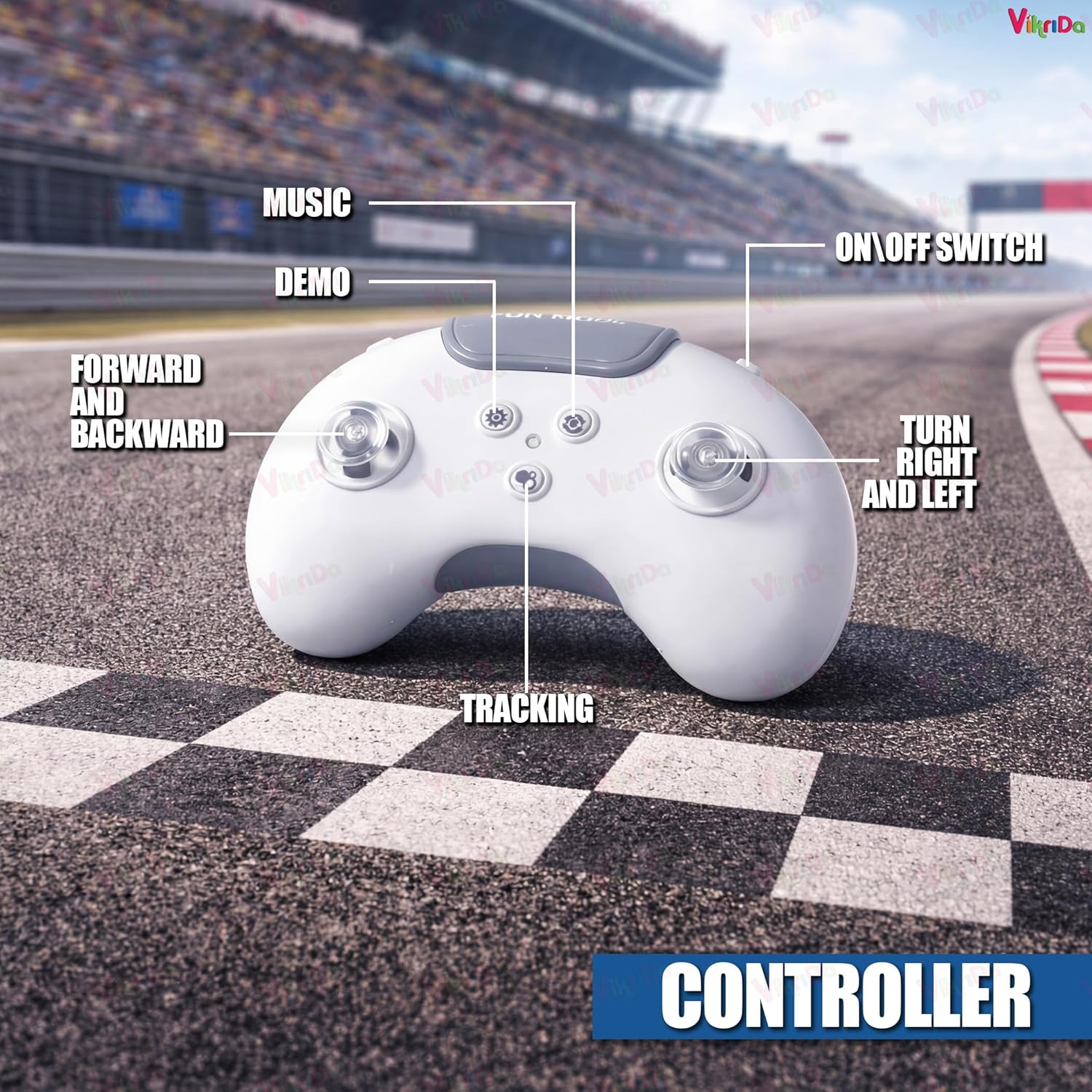 VikriDA 2.4G Mini RC Drifting Racing Car