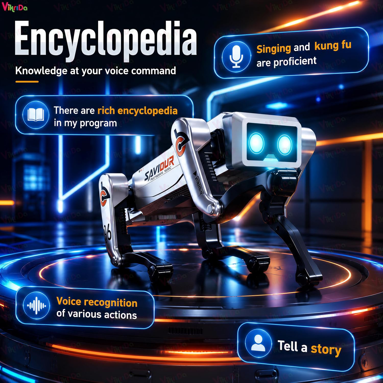 VikriDa Programmable RC Interactive Robot