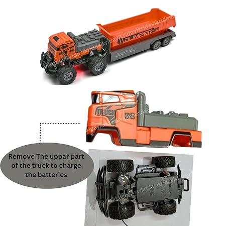 VikriDA Rc Remote Control Dump Truck Toy Truck Carrier Toy,Transport Car Carrier Truck Toy Toddler Toys For 2 3 4 5 6 7 Years Old Toddlers Boys,Orange
