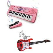 VikriDa 37 Key Piano Keyboard With Guitar