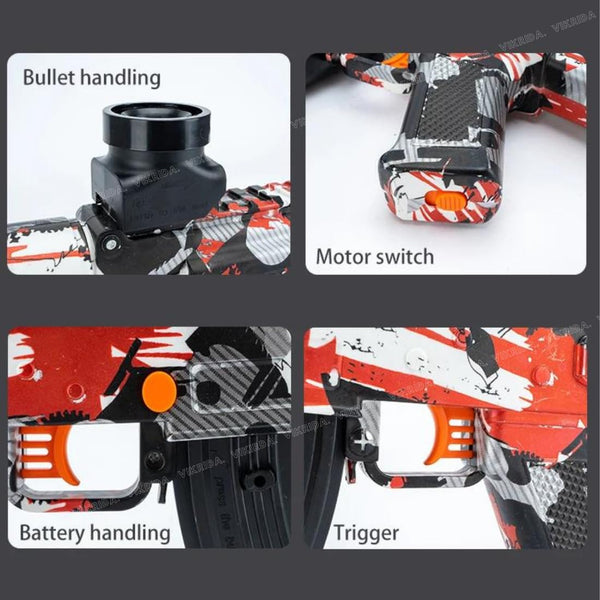 VikriDa Multicolor Electric Gel Ball Blaster Gun