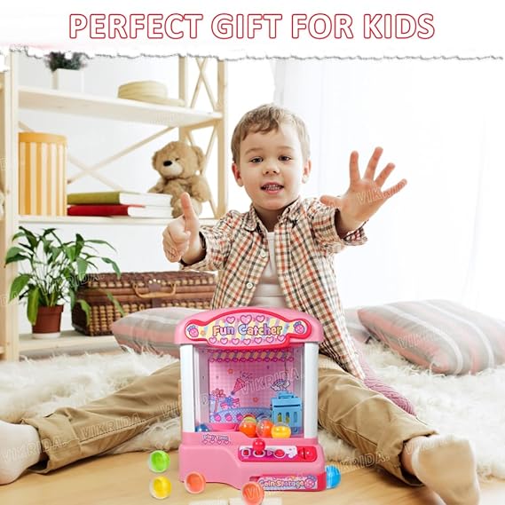 VikriDA Doll Catcher Grabber Claw Machine Arcade Game & Prize Dispenser Vending Machine with Light and Music Toys for Kids Visit the VikriDA Store