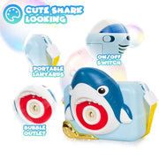 VikriDa Kids Shark Camera Bubble Machine