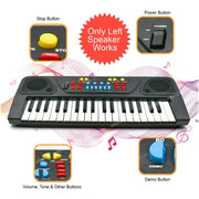 VikriDa 37-Key Kids Piano Keyboard with Mic