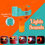 VikriDa Rechargeable Automatic Bubble Gun Set