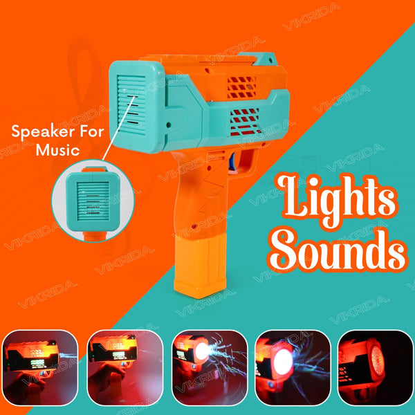 VikriDa Rechargeable Automatic Bubble Gun Set