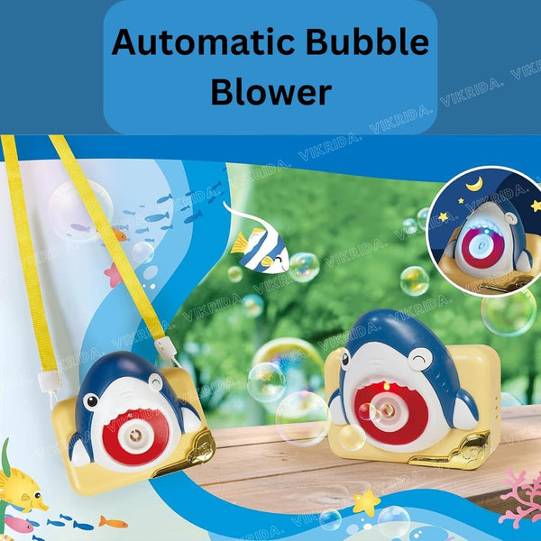 VikriDa Kids Shark Camera Bubble Machine