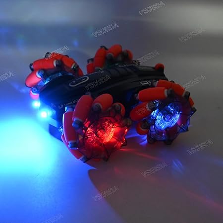 Vikrida 2.4GHz Remote Control Extreme Drift Stunt Car for Kids | 360 Degree Limit Drift Car, Left & Right Rotation - Orange