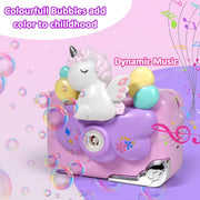 VikriDa Kids Unicorn Camera Bubble Machine
