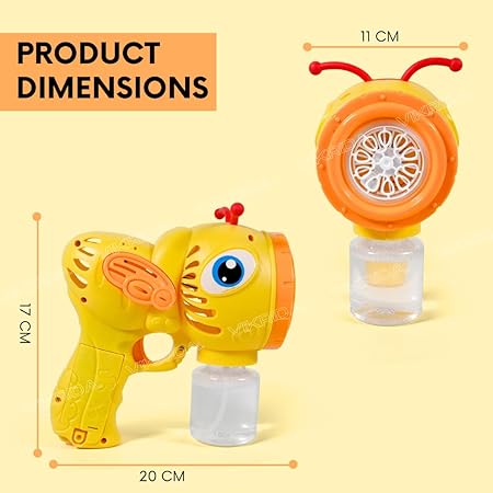 VikriDa Automatic Yellow Space Bubble Gun