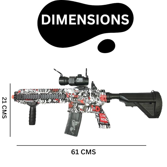 VikriDA Dual Mode (Automatic and Manual) Electric M416 Small Balls Blaster Gun with Small Balls, Battery Gun with Automatic Fast Fire Rate for Adults- Sharpshooter M416