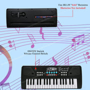VikriDa Black 37 Key Piano Toy