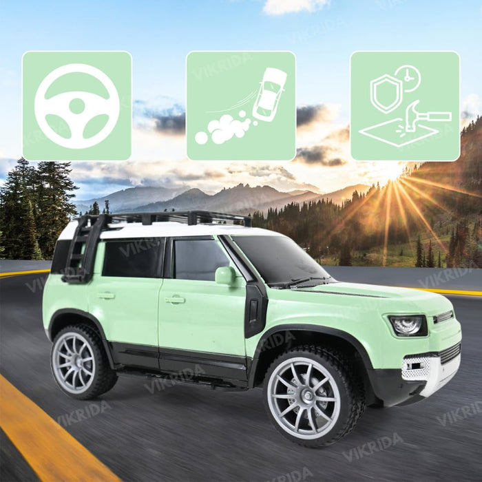 VikriDa RC Smoke Defender Off-Road Car for Kids