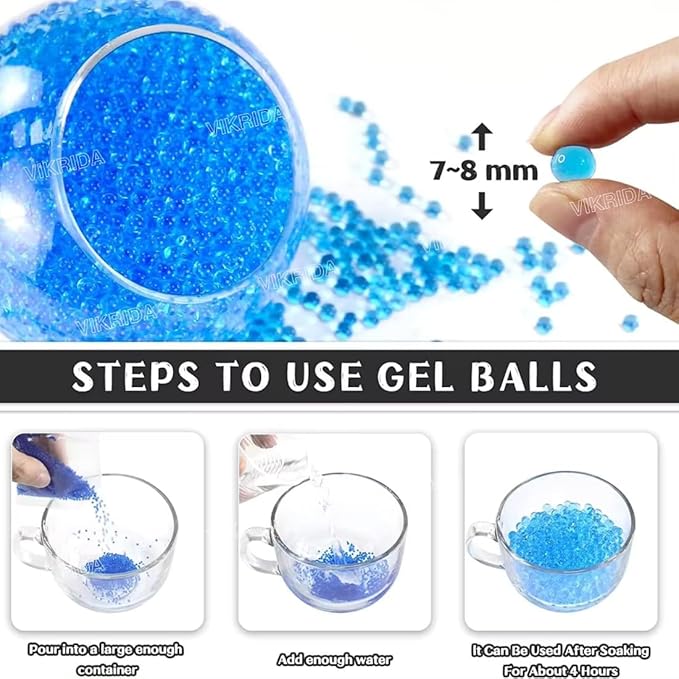 VikriDA Dual Mode (Automatic and Manual) Electric M416 Small Balls Blaster Gun with Small Balls, Battery Gun with Automatic Fast Fire Rate for Adults- Sharpshooter M416