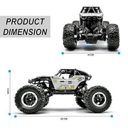 VikriDa 1:18 Rock Crawler RC Truck Silver