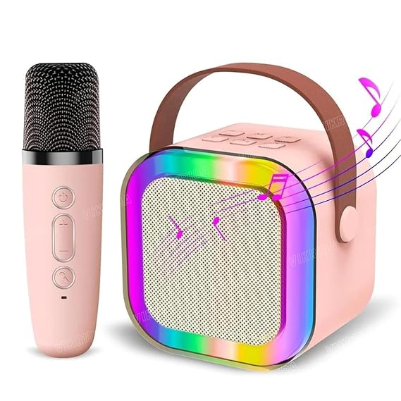 VikriDa Mini Karaoke Speaker With Microphone