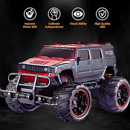 VikriDA Adult Plastic Hummer Remote Control Monster Car, Number Of Pieces: 1, Multicolor
