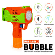 VikriDa Rechargeable Automatic Bubble Gun Set