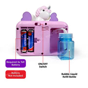 VikriDa Kids Unicorn Camera Bubble Machine