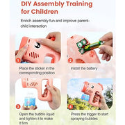 VikriDa Pink Seahorse Bubble Gun Set