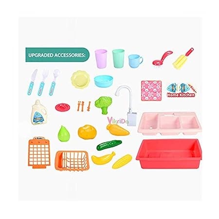 VikriDa Play Sink Running Water Toy