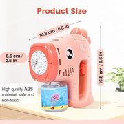 VikriDa Pink Seahorse Bubble Gun Set