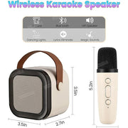 VikriDa Mini Karaoke Speaker With Microphone