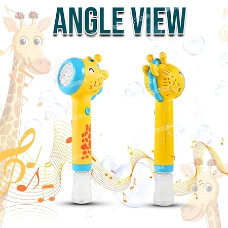 VikriDa Yellow Giraffe Bubble Machine Gun