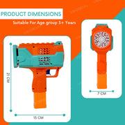 VikriDa Rechargeable Automatic Bubble Gun Set
