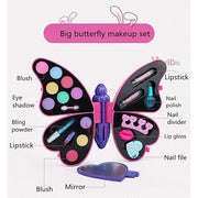 VikriDa Butterfly Shape Kids Makeup Kit