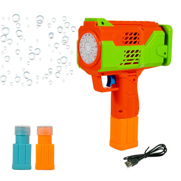 VikriDa Rechargeable Automatic Bubble Gun Set