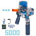 VikriDA Gel Blaster Gun with 5000 Gel Ammo, Automatic Gel blaster Gun for Adults - Blue MP9 Blaster Gun