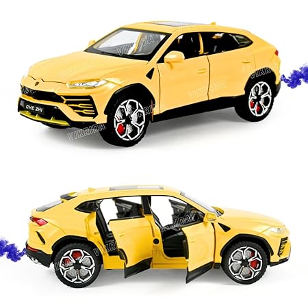 VikriDa 1:24 Lambo Urus Diecast Car Yellow