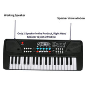 VikriDa Black 37 Key Piano Toy