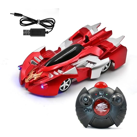 VikriDA Plastic Anti Gravity Wall Climbing Car with Remote Control - Multicolor